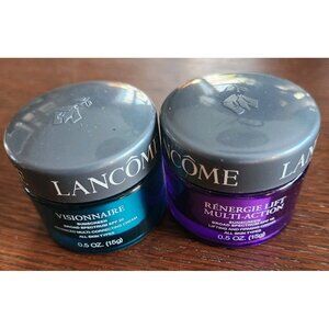 NEW Lancome Renergie Lift Multi Action and Visionnaire Sunscreen Cream 0.5 oz ea